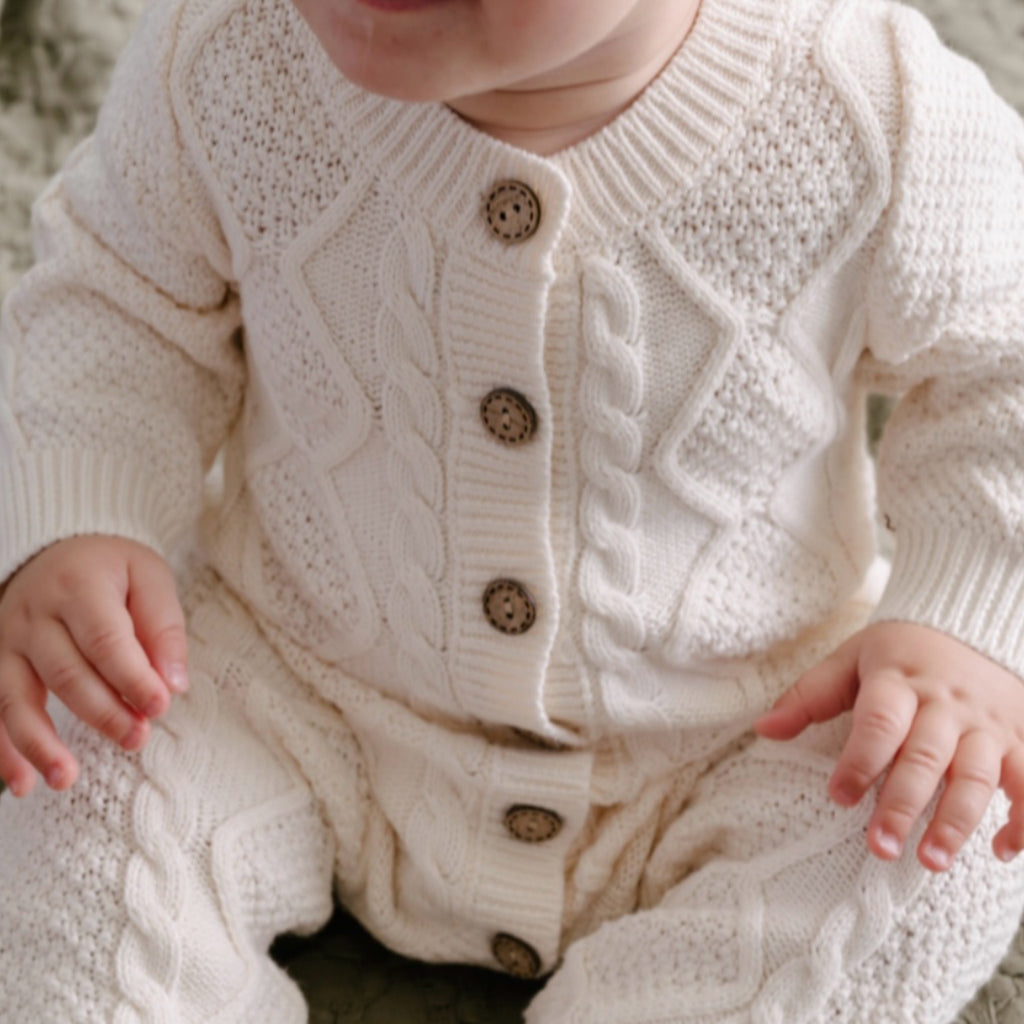 Knitted Cable Pattern - Onesie.