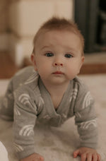 Knitted Sleep Suit - Grey.