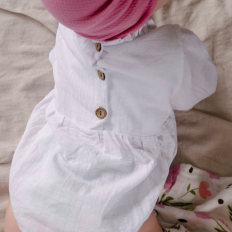 Elegant Linen- Romper.