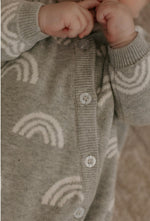 Knitted Sleep Suit - Grey.