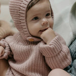 Knitted Romper - Pink.