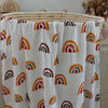 Swaddle - Organic - Bold Rainbow.