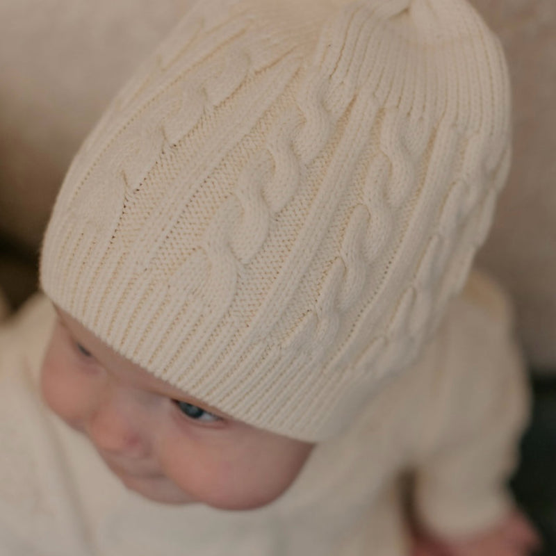 Knitted Romper - Ivory.