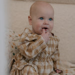 Check Ruffle - Romper