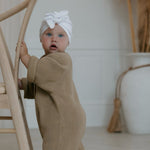 Knitted Onesie - Caramel.