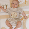 Natural fine stripe - 2 Piece Set.