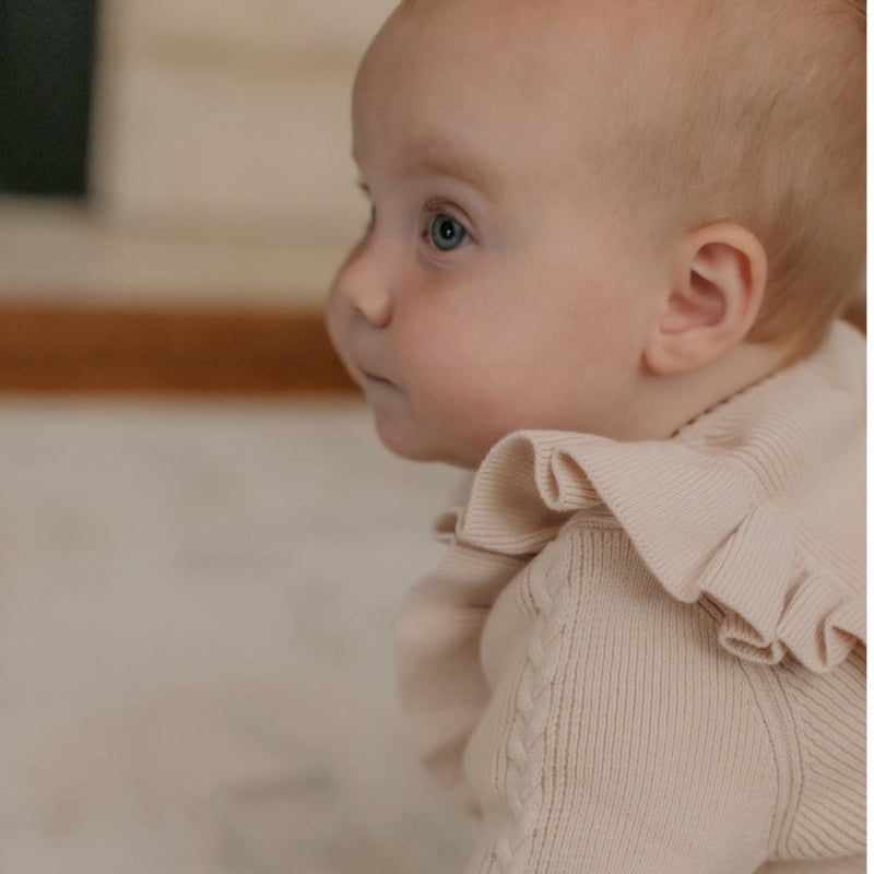 Knitted Romper-Stone.