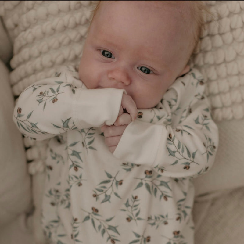 Organic Onesie-Olive Branch.