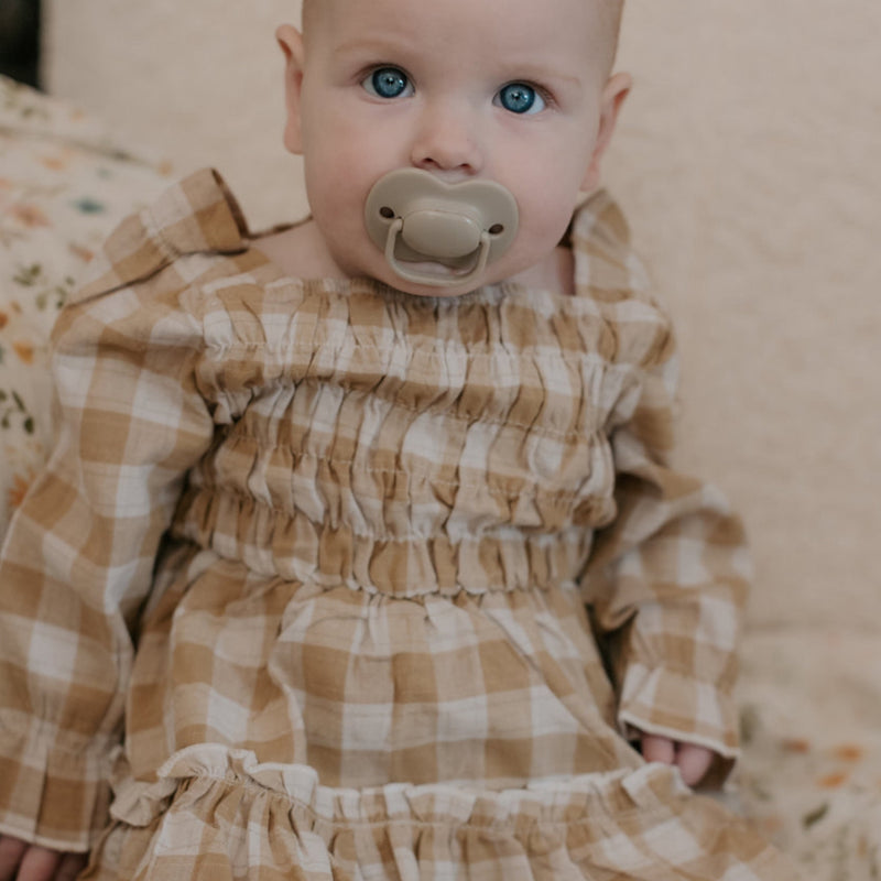 Check Ruffle - Romper