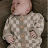 Knitted Onesie - Check Green.