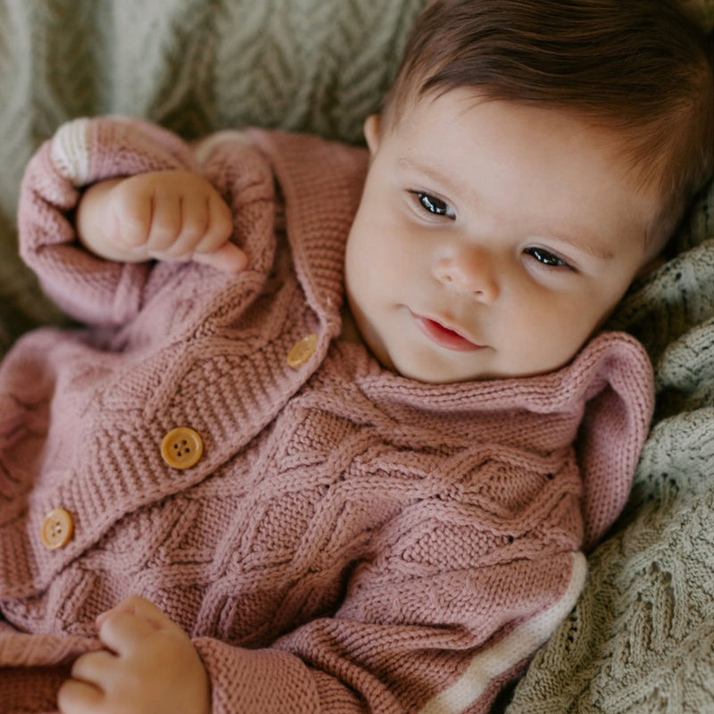 Knitted Hoodie Pink.