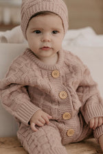 Knitted Onesie - Pink.