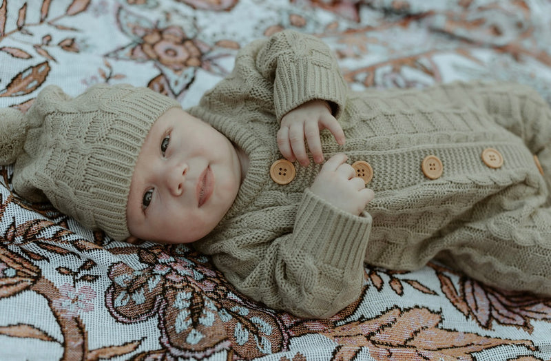 Knitted Onesie - Green.