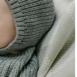 Knitted Romper - Grey.