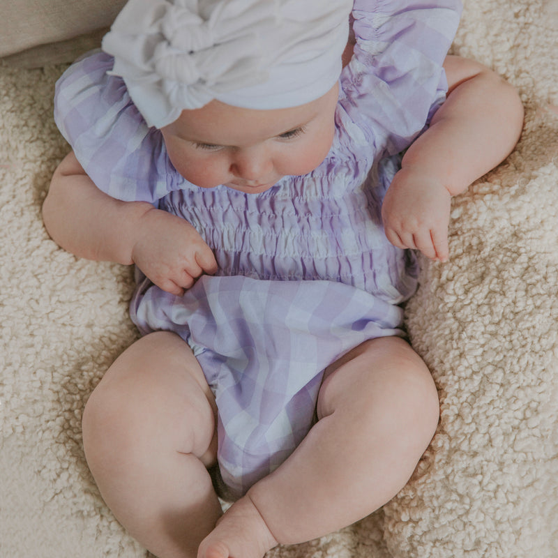 Lilac-Gingham - 2 Piece Set.