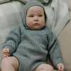 Knitted Romper - Grey.