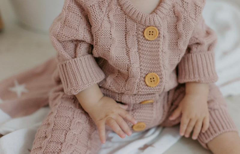 Knitted Onesie - Pink.