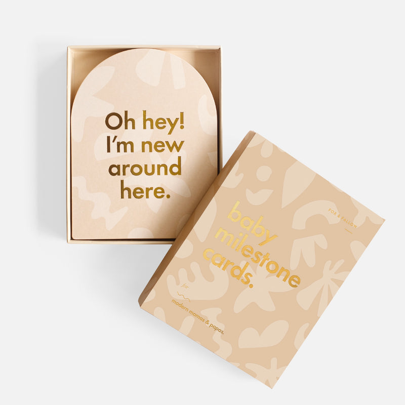 Fox & Fallow - Baby Milestone Cards-Helios.
