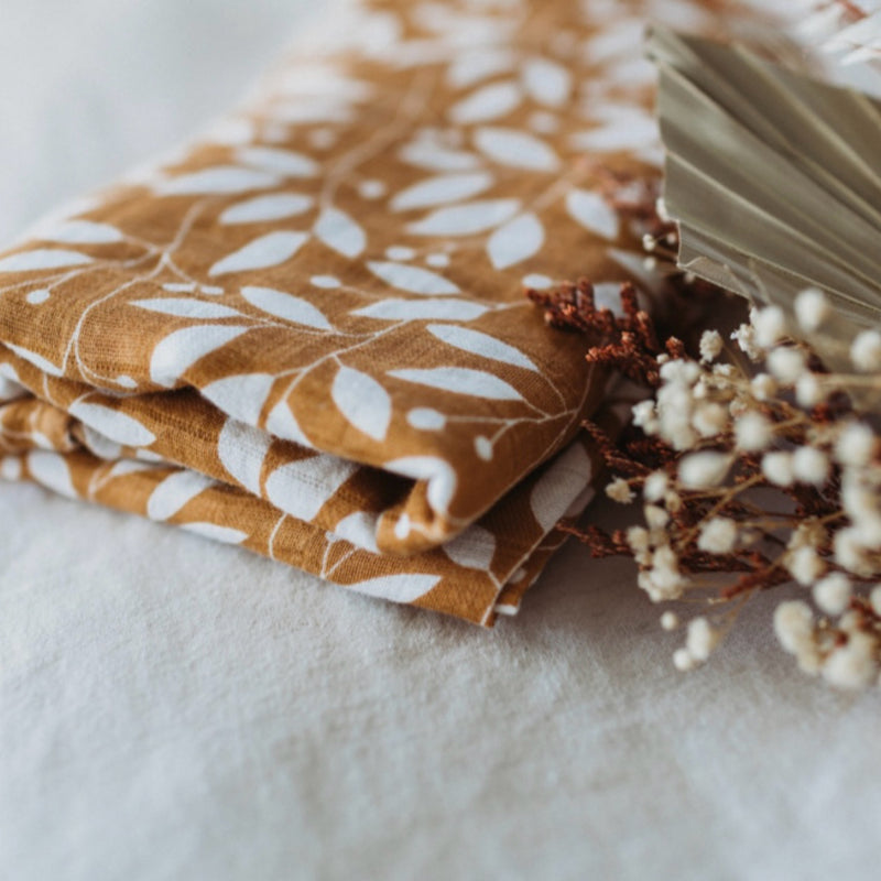 Swaddle - Organic - Botanical Mustard.