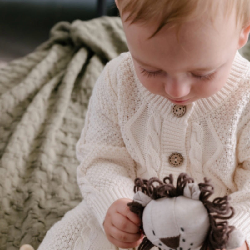 Knitted Cable Pattern - Onesie.