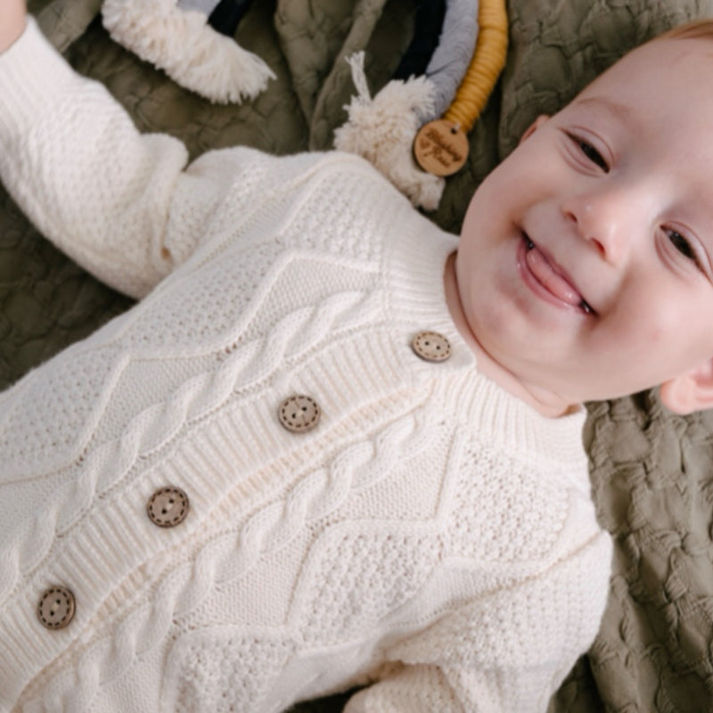 Knitted Cable Pattern - Onesie.