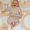 Natural fine stripe - 2 Piece Set.