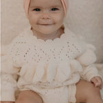 Knitted Ruffle Detail Romper.