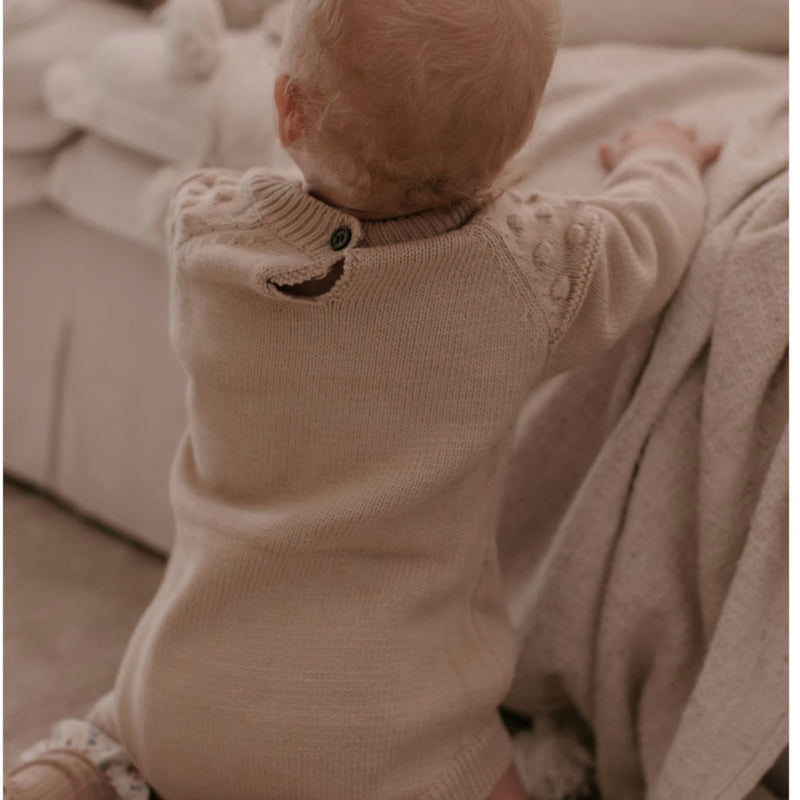 Knitted Spot Detail - Romper.