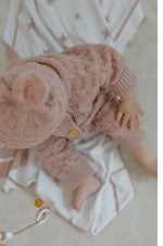 Knitted Onesie - Pink.