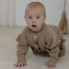 Knitted Pearl Button- Onesie.