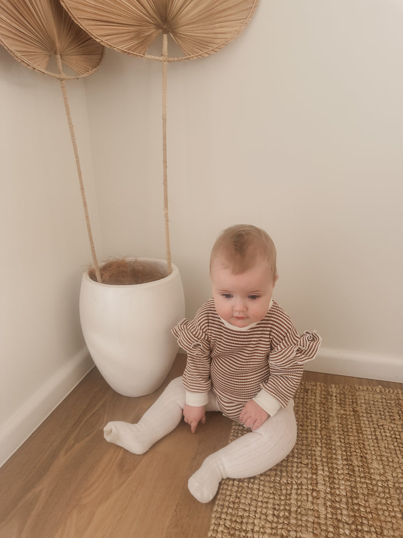 Ruffle Stripe - Romper.