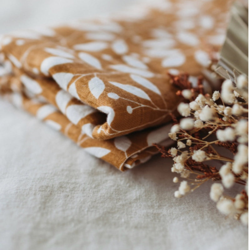 Swaddle - Organic - Botanical Mustard.