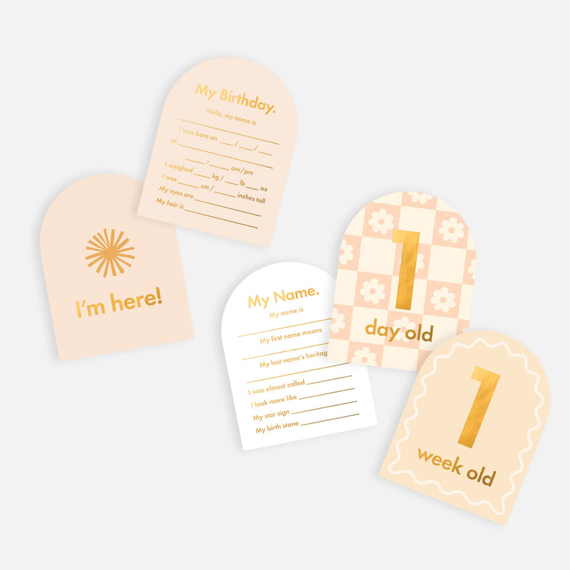 Fox & Fallow - Baby Milestone Cards-Helios.