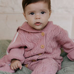 Knitted Hoodie Pink.