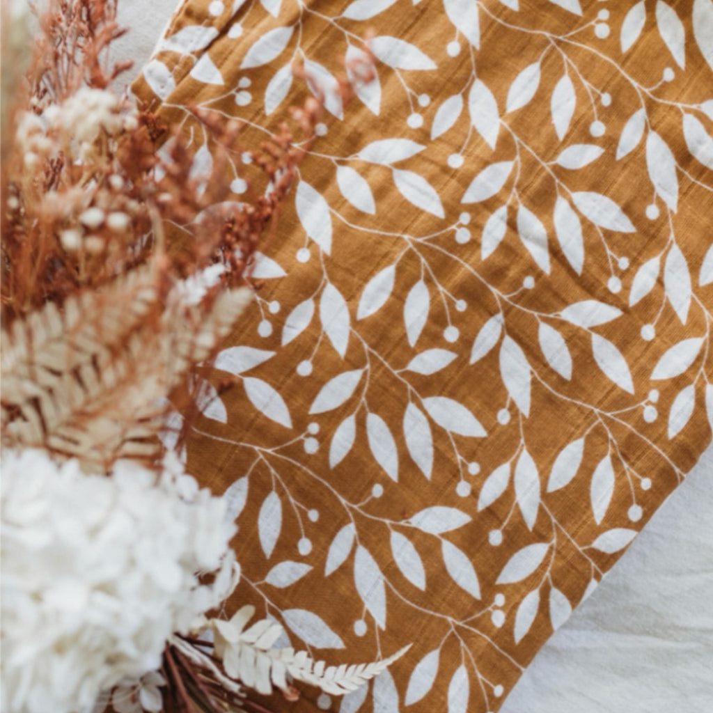 Swaddle - Organic - Botanical Mustard.