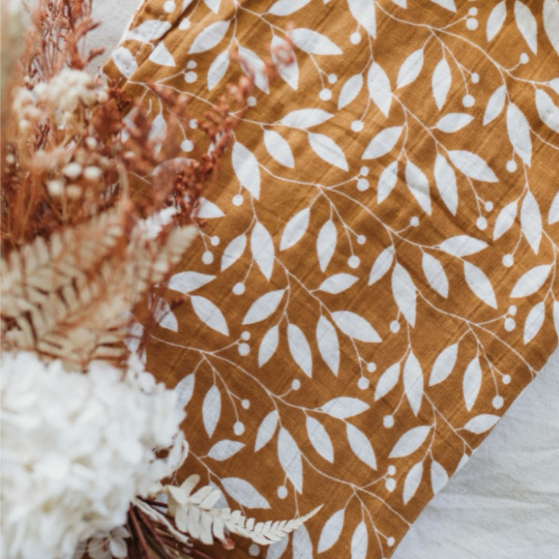 Swaddle - Organic - Botanical Mustard.