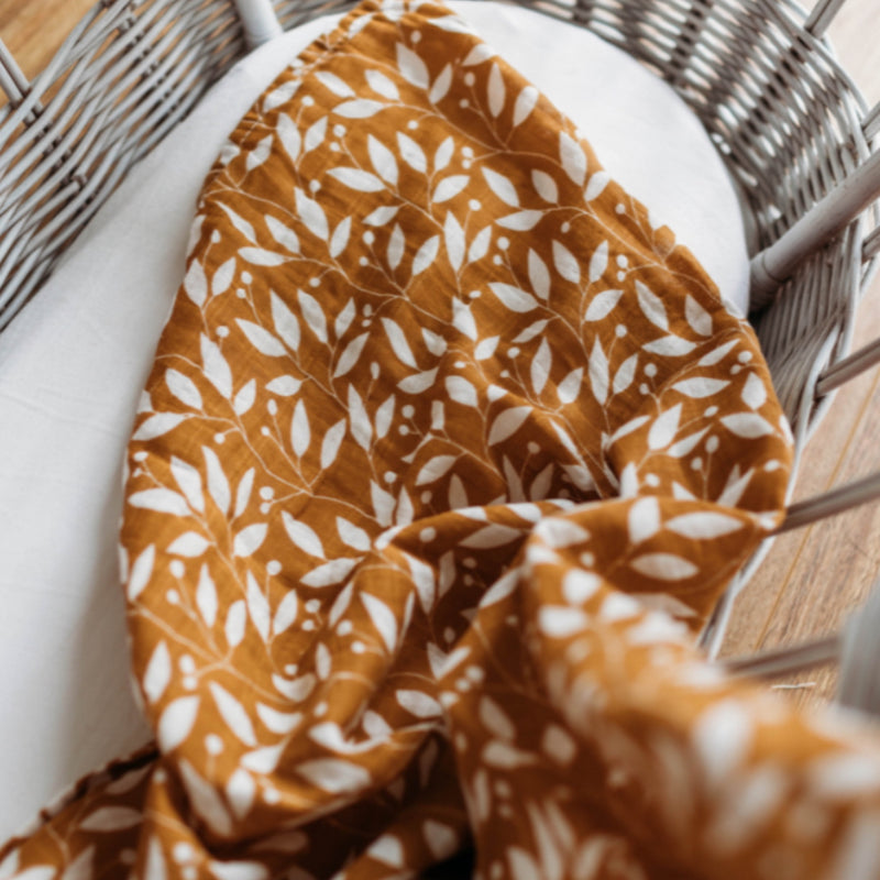 Swaddle - Organic - Botanical Mustard.