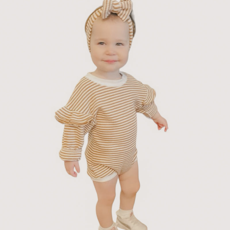 Ruffle Stripe - Romper.