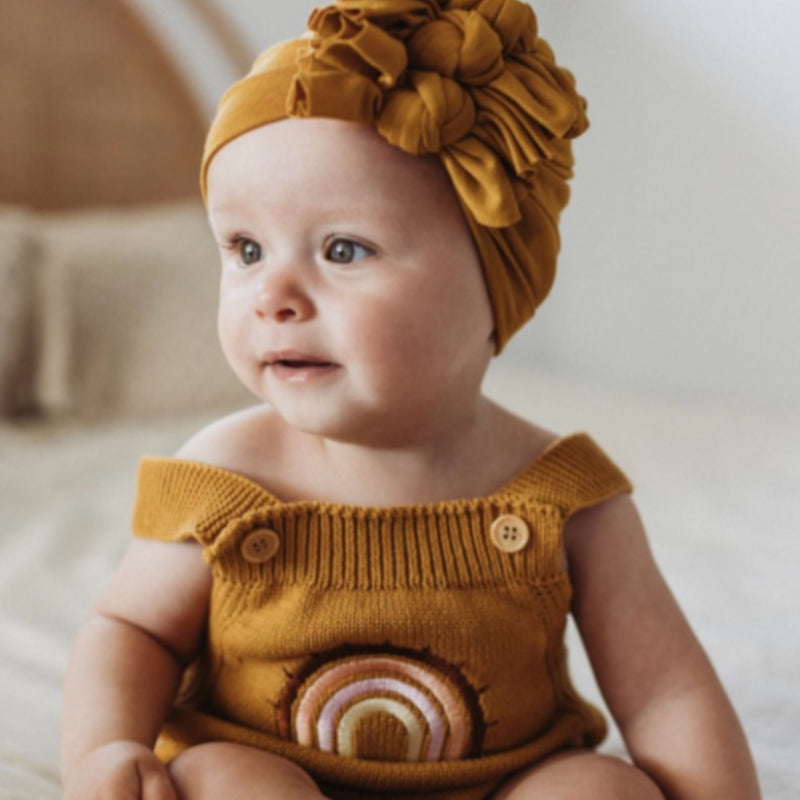 Knitted Rainbow Embroidered - Playsuit.
