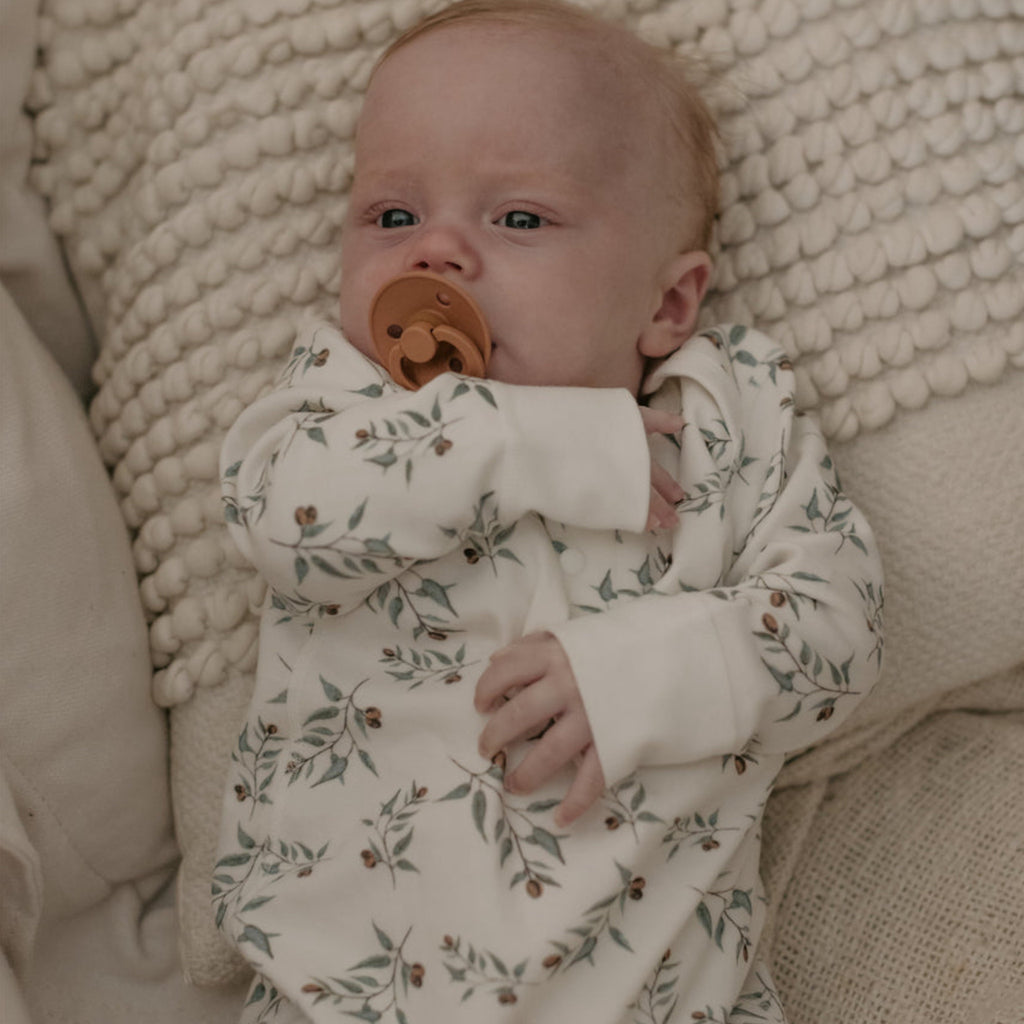 Organic Onesie-Olive Branch.