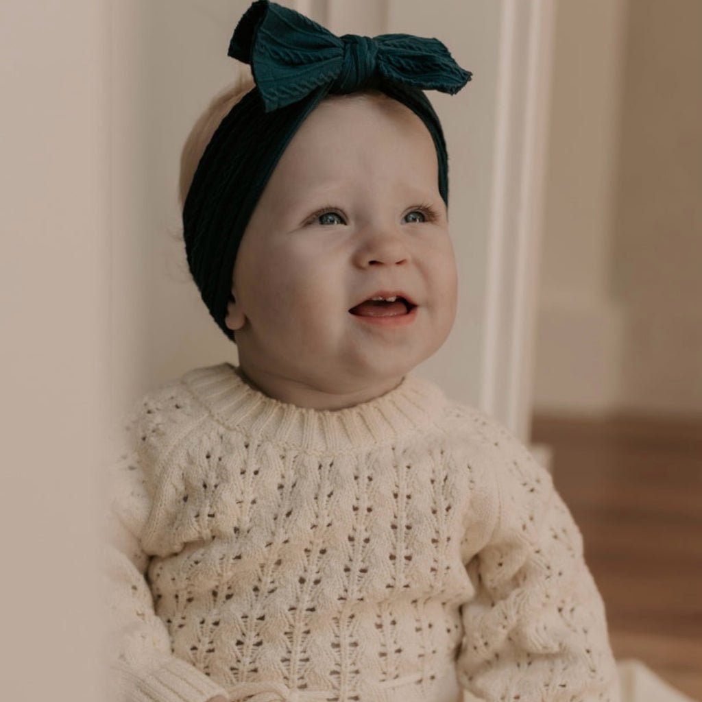 knitted Drawstring Waist - Romper.