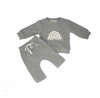 Rainbow Detail Tracksuit- Grey.