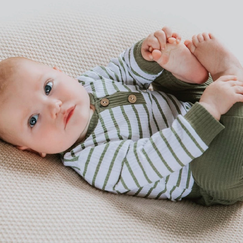 Stripe Green 2 Piece Set.