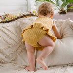 Knitted  Cotton Frill - Romper.