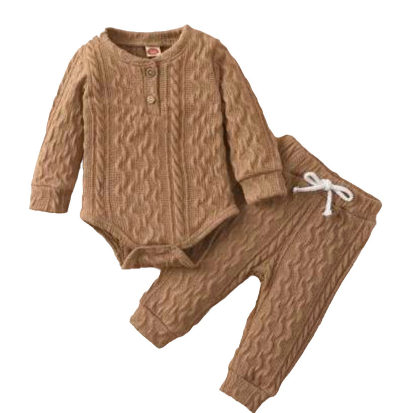 Cable Pattern -2 Piece Set.