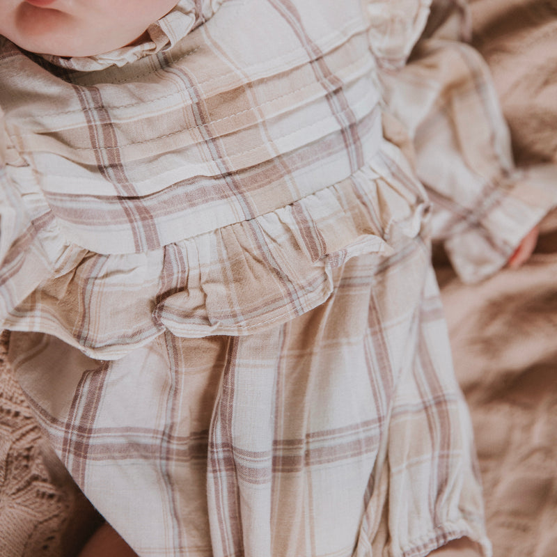 Ruffle Plaid - Romper.