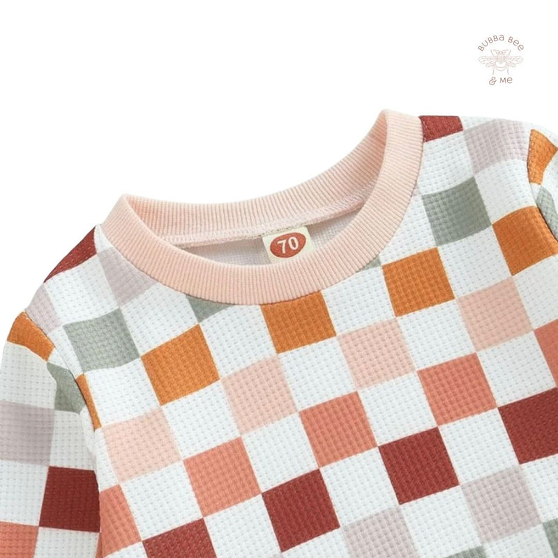Pastel Checkerboard - 2 Piece Set.