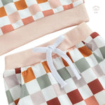 Pastel Checkerboard - 2 Piece Set.