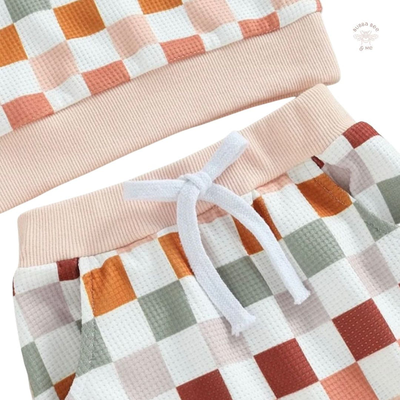 Pastel Checkerboard - 2 Piece Set.