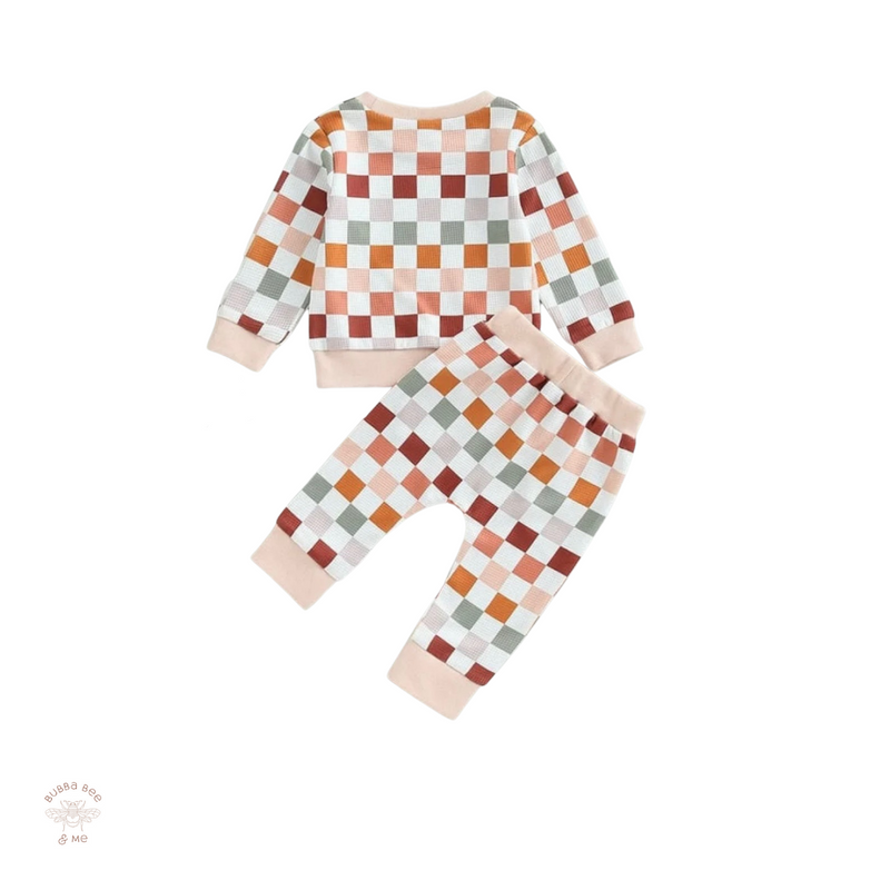 Pastel Checkerboard - 2 Piece Set.